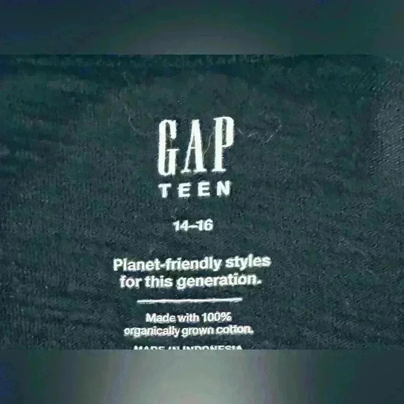 Gap Kids Vintage T-Shirt, Girls/Teen Size 14-16/XL, Charcoal Gray - Picture 10 of 13